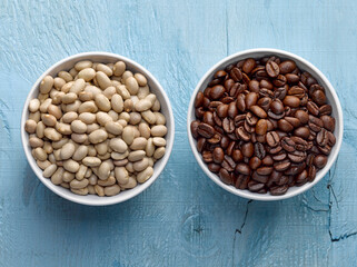 Legumbres y granos de Cafe