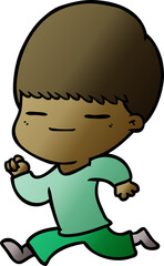 Naklejka premium cartoon smug boy