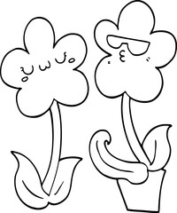 cute cartoon flower