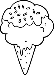 cartoon ice cream