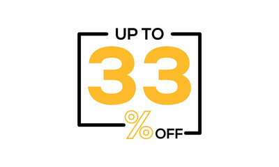 discount vector, up to 33 percent discount, discount sale vector
