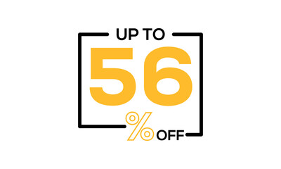 discount vector, up to 56 percent discount, discount sale vector