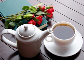 Cup of tea in catering concept