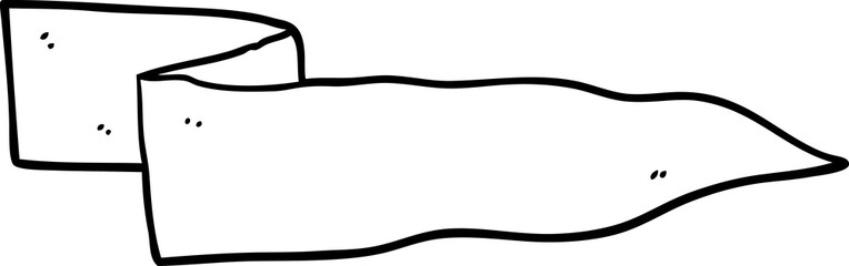 cartoon waving banner