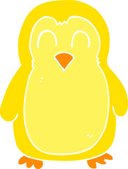 flat color illustration of bird