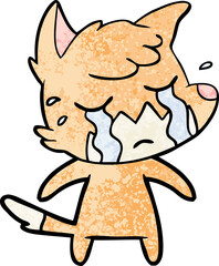 crying fox cartoon