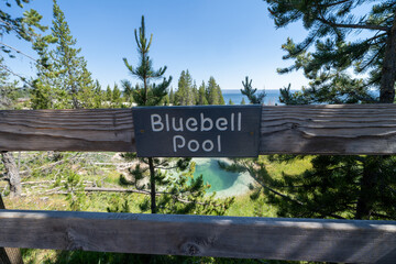 Bluebell Pool, in the West Thumb Geyser Basin in Yellowstone National Park