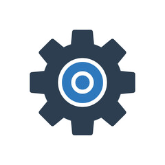 Settings And Gear Icon Sign Symbol