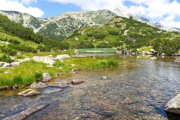 Fototapeta premium Pirin Mountain near Fish Banderitsa lake, Bulgaria