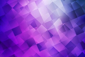 Obraz premium Light Purple, Pink vector pattern in square style.