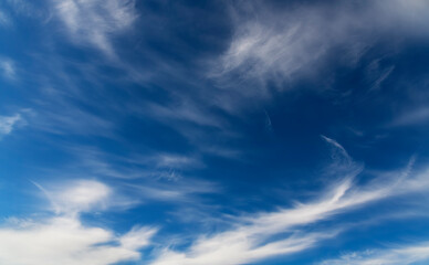 Blue sky with clouds.  Sky backgrounds. 