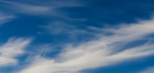 Naklejka na ściany i meble Blue sky with clouds. Sky backgrounds. 