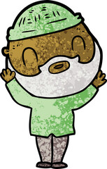 cartoon bearded man