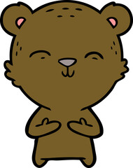 happy cartoon bear