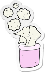 sticker of a cartoon box of tissues