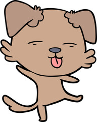 cartoon dancing dog