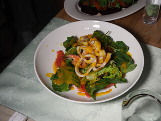 salad with  vegetables