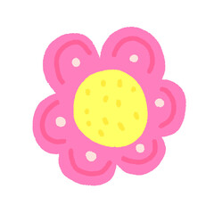 cute flower isolated , graphic design for presentation, marketing, art, illustration, t-shirt design, cartoon, comic, advertising, online media