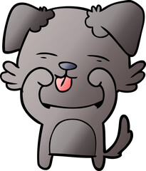 cartoon dog rubbing eyes