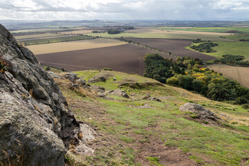 North Berwick, Scotland: View of the valley from North Berwick Law Hill