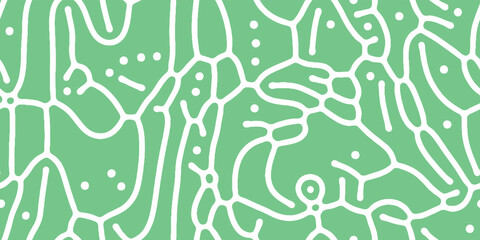 Abstract organic seamless pattern in black and white