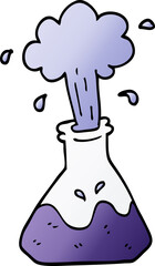 cartoon doodle exploding chemical set