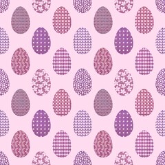 Easter eggs seamless spring pattern for kids clothes print and notebooks and wrapping paper and fabrics