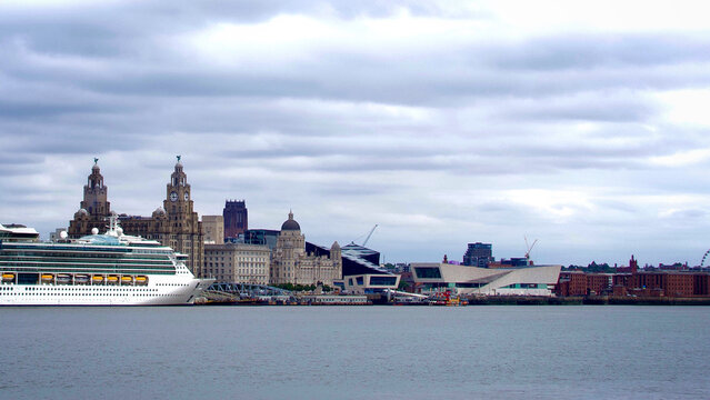 Liverpool Waterfront And River Mersey 