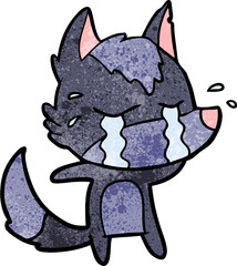 cartoon crying wolf
