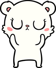 happy polar bear cartoon