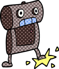 cartoon doodle robot