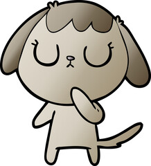cute cartoon dog