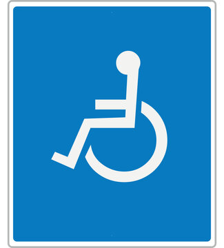 handicap parking sign