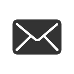 Envelope or email icon. Letter or contacts glyph icon.