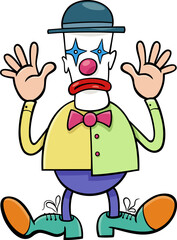 cartoon clown or mime comic character