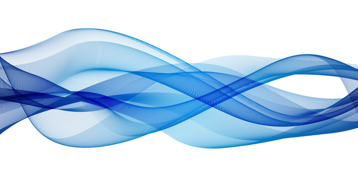 Isolated wave abstract background design element - curves banner