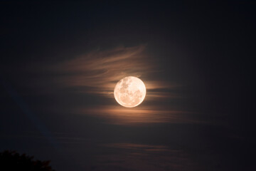 full moon rising