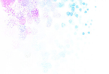 Fototapeta na wymiar Light Purple, Pink vector template with wry lines.