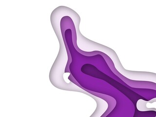 Fototapeta premium Purple Papercut Background