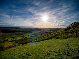 Naklejka premium Agrarlandschaft im Spätsommer