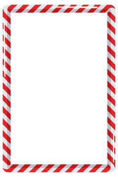 Candy frame with copy paste text space for merry christmas card with transparent background