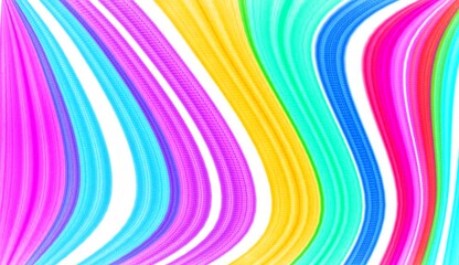 Abstract rainbow colored curves isolated seamless wallpaper background,colorful pink blue green red yellow and white backdrop,pastel pattern desing cloth