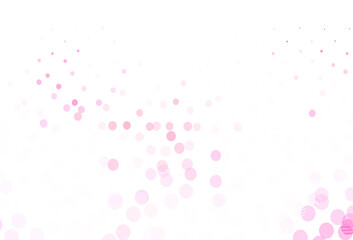 Light Pink vector background with spots.