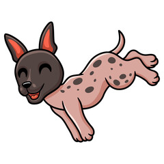 Cute american hairless terrier cartoon