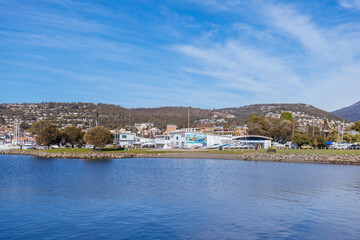 Fototapeta premium Sandy Bay View in Hobart Tasmania Australia