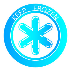 Obraz premium Keep frozen. blue banner. Vector illustration. stock image. 