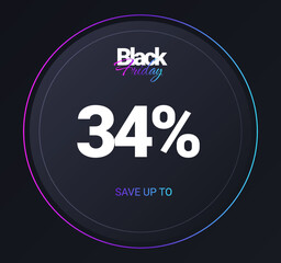 Discount 34 percent concept