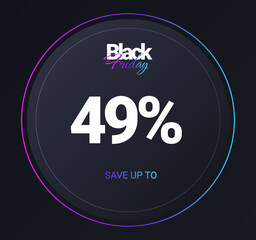 Discount 49 percent concept