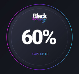 Discount 60 percent concept