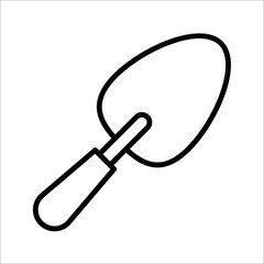 Trowel icon. Vector concept illustration for design. vector illustration on white background.